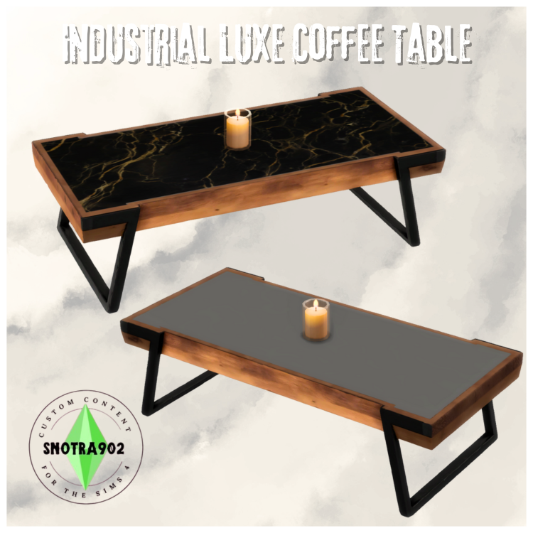 Industrial Luxe Coffee Table mod for The Sims 4 