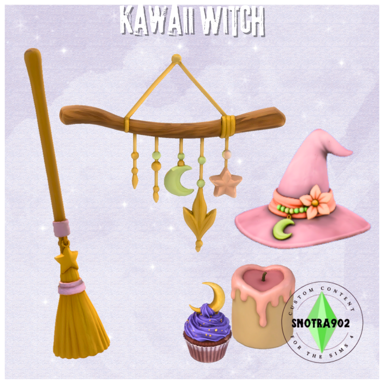 Kawaii Witch mod for The Sims 4 