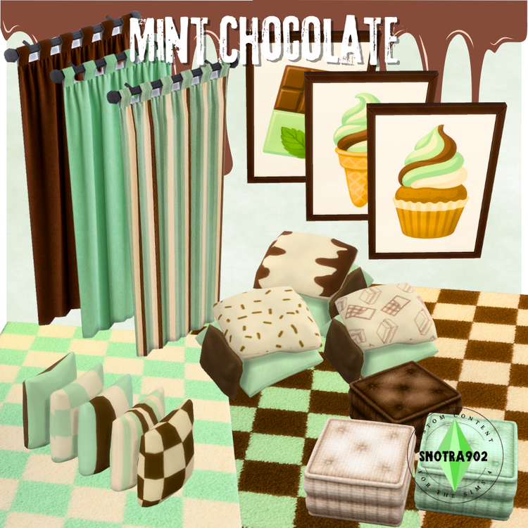 Mint Chocolate mod for The Sims 4 