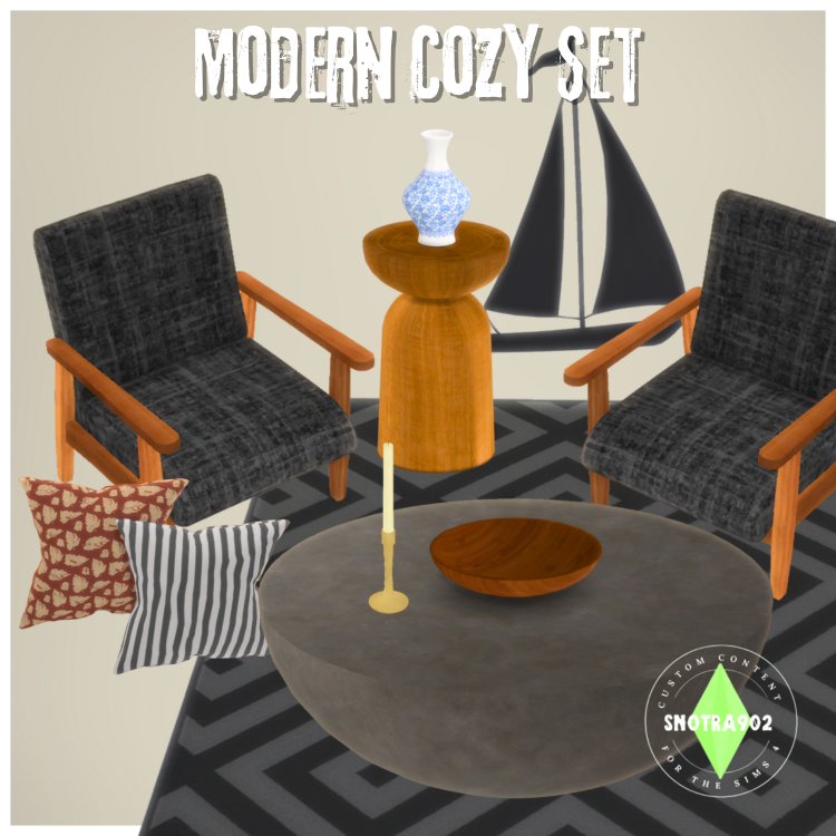 Modern Cozy Set mod for The Sims 4 