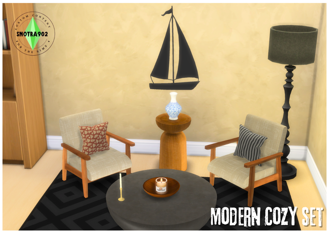 Modern Cozy Set mod for The Sims 4 