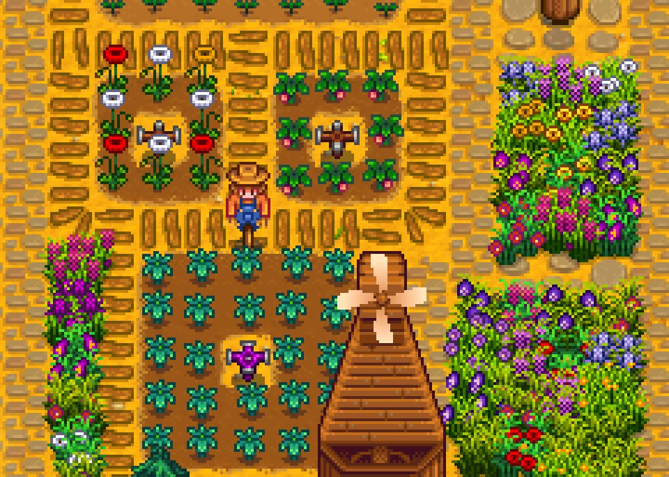 Lumisteria More Flowery Grass mod for Stardew Valley