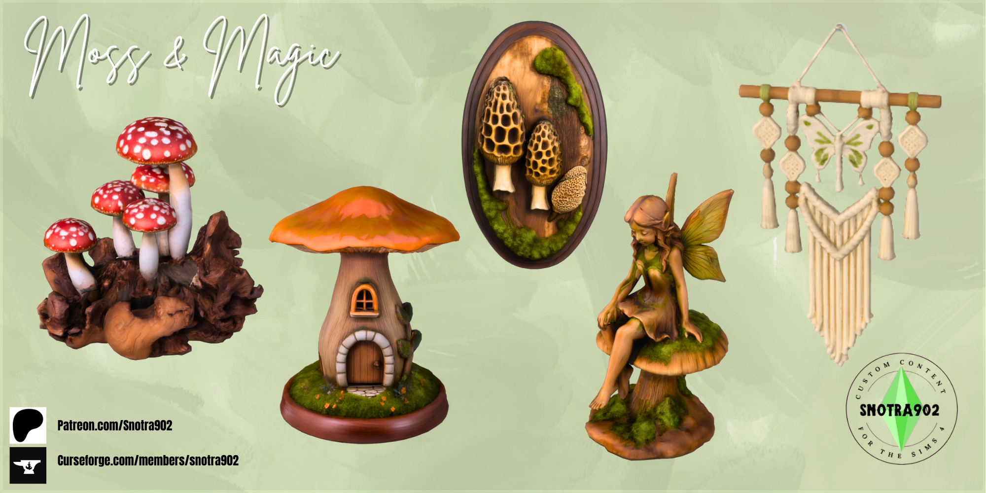 Moss & Magic mod for The Sims 4 