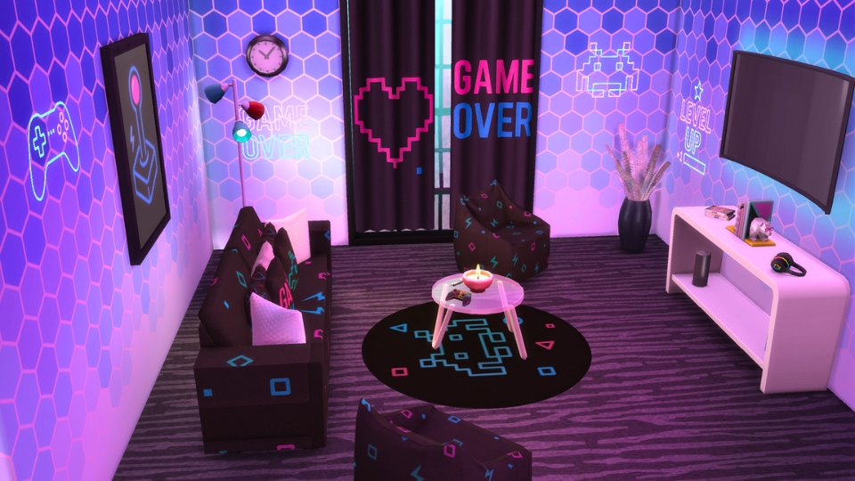 Neon Arcade mod for The Sims 4 