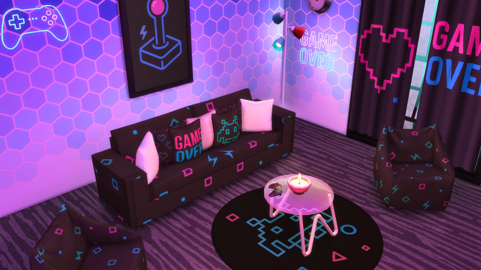 Neon Arcade mod for The Sims 4 