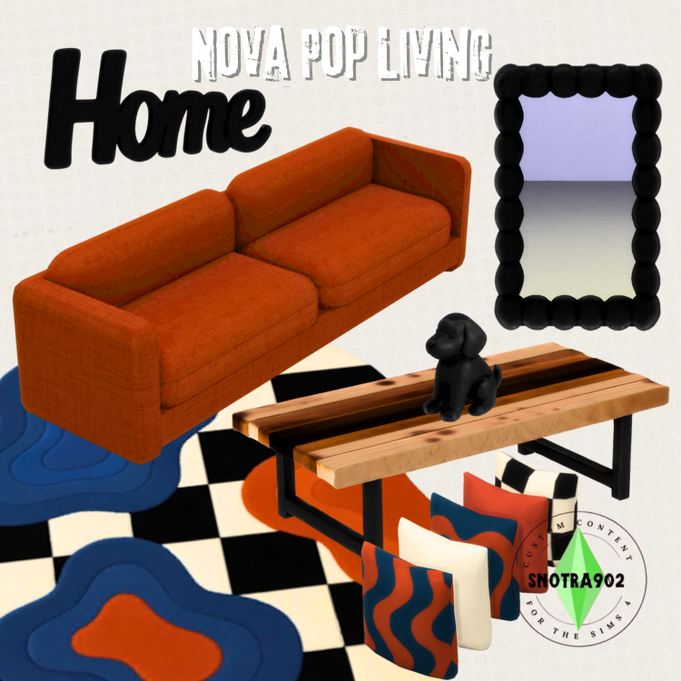 Nova Pop Living mod for The Sims 4 