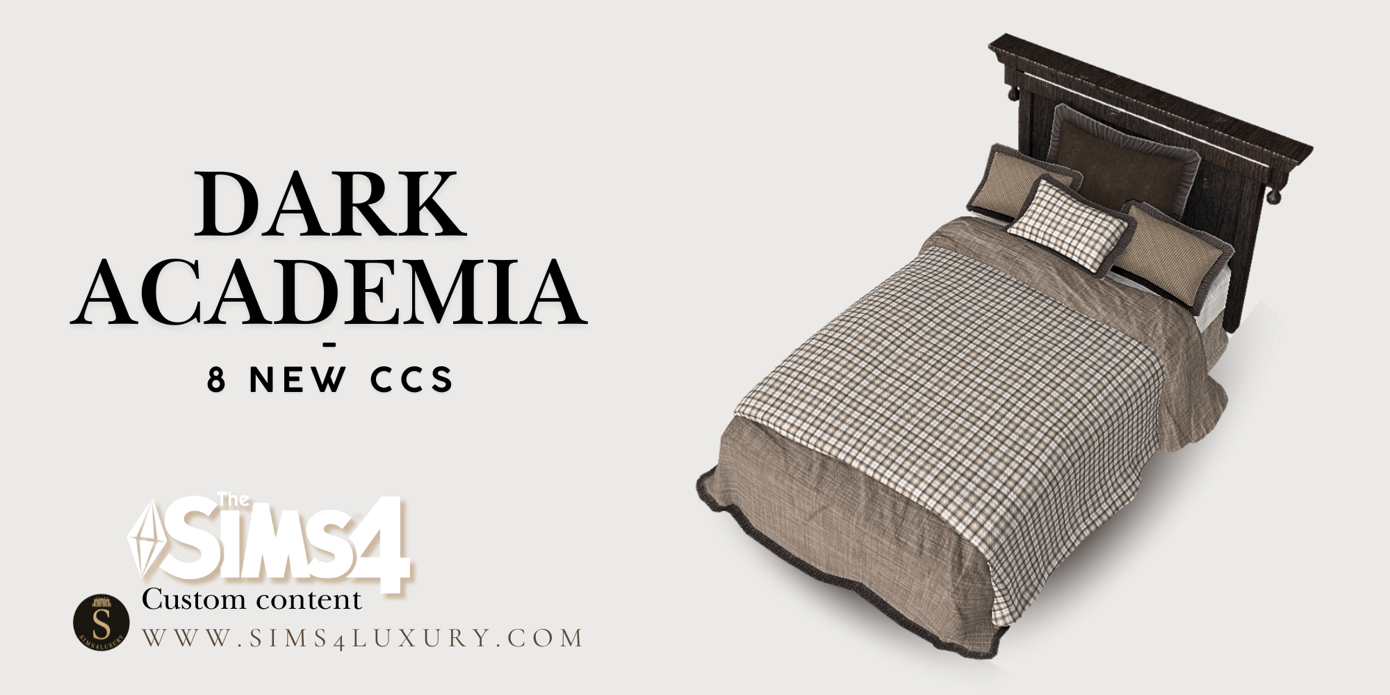 Sims4Luxury - Dark Academia mod for The Sims 4 