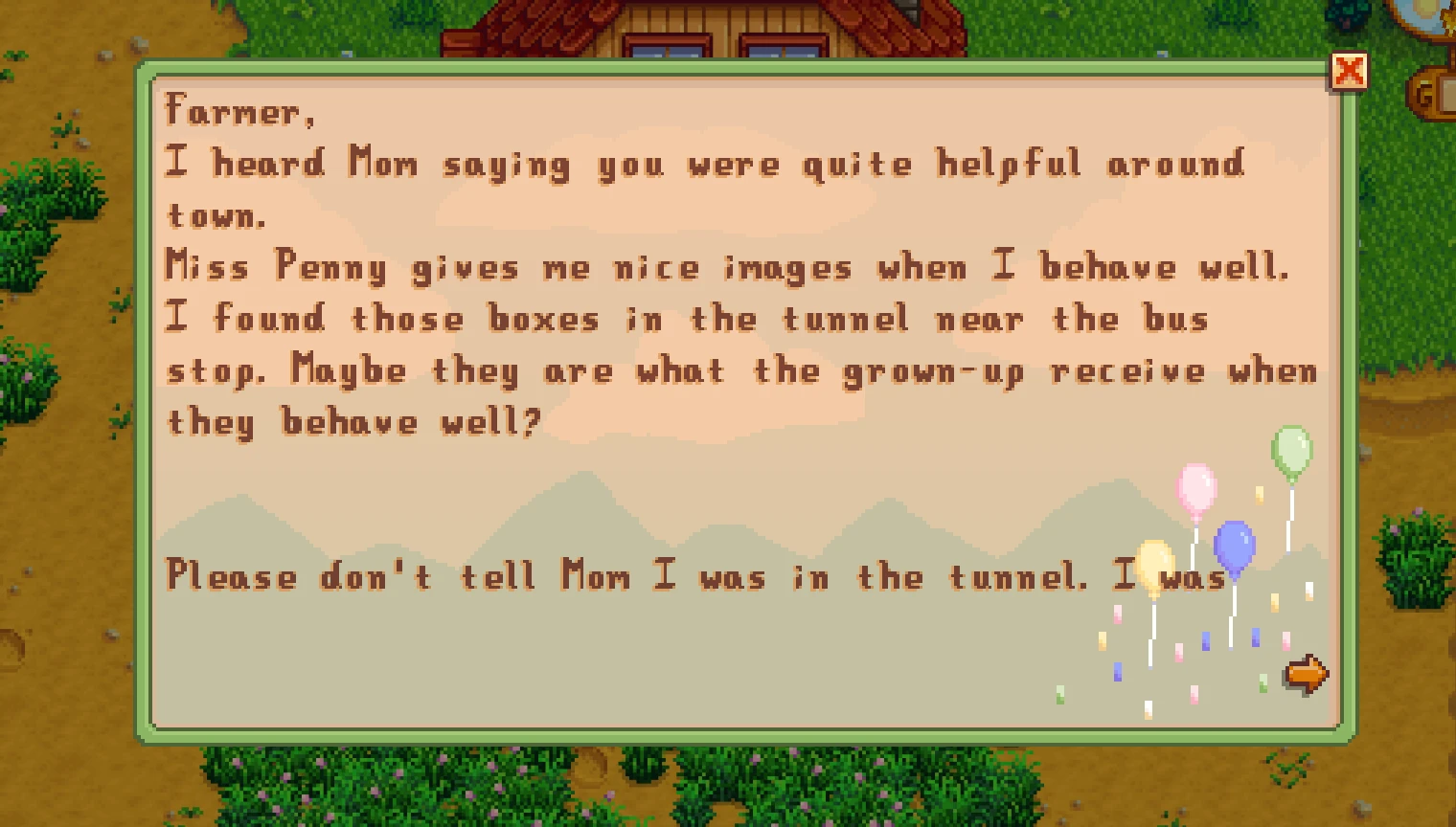 Lumisteria Progress Toward Perfection mod for Stardew Valley