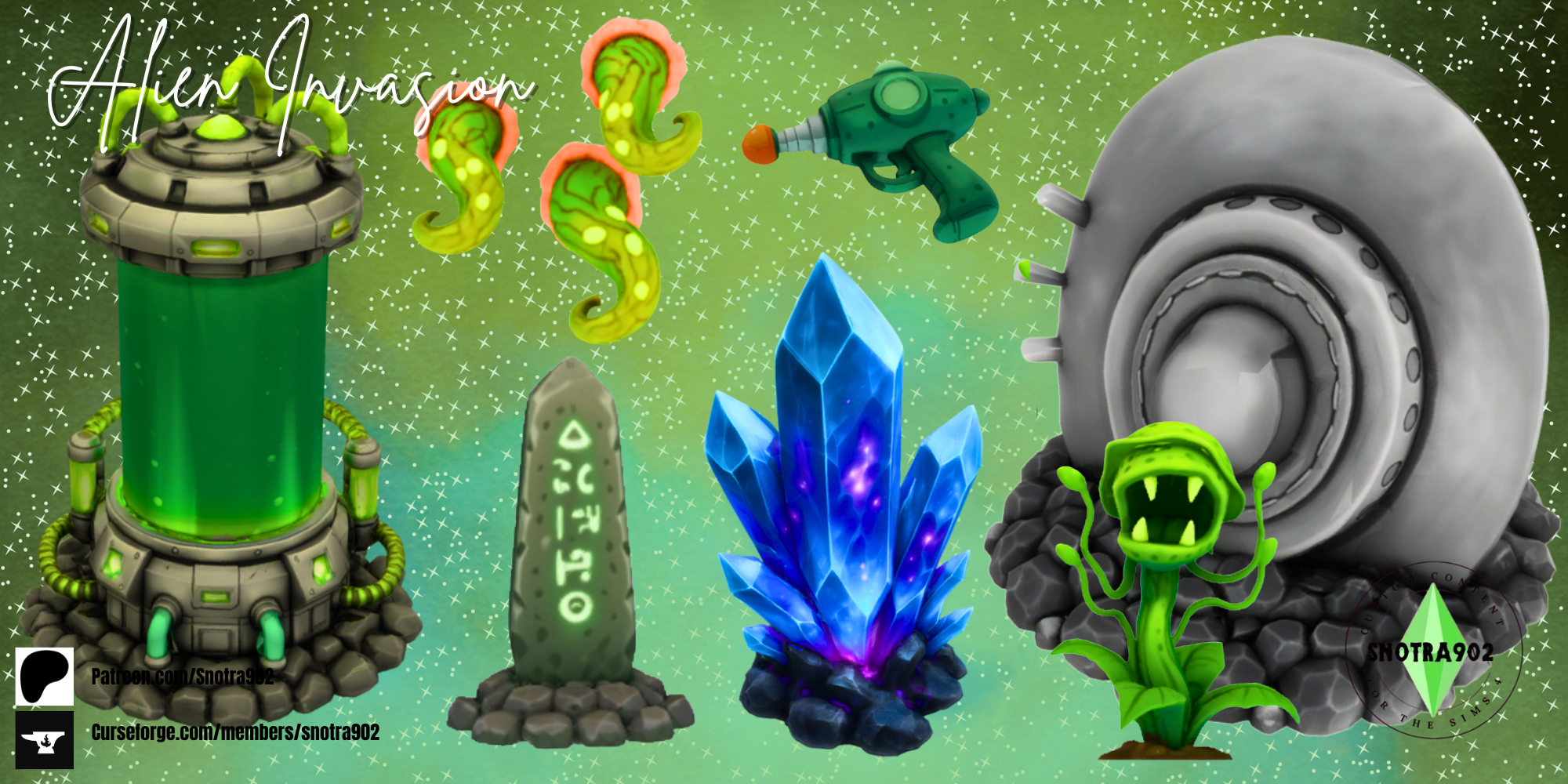 Alien Invasion mod for The Sims 4 