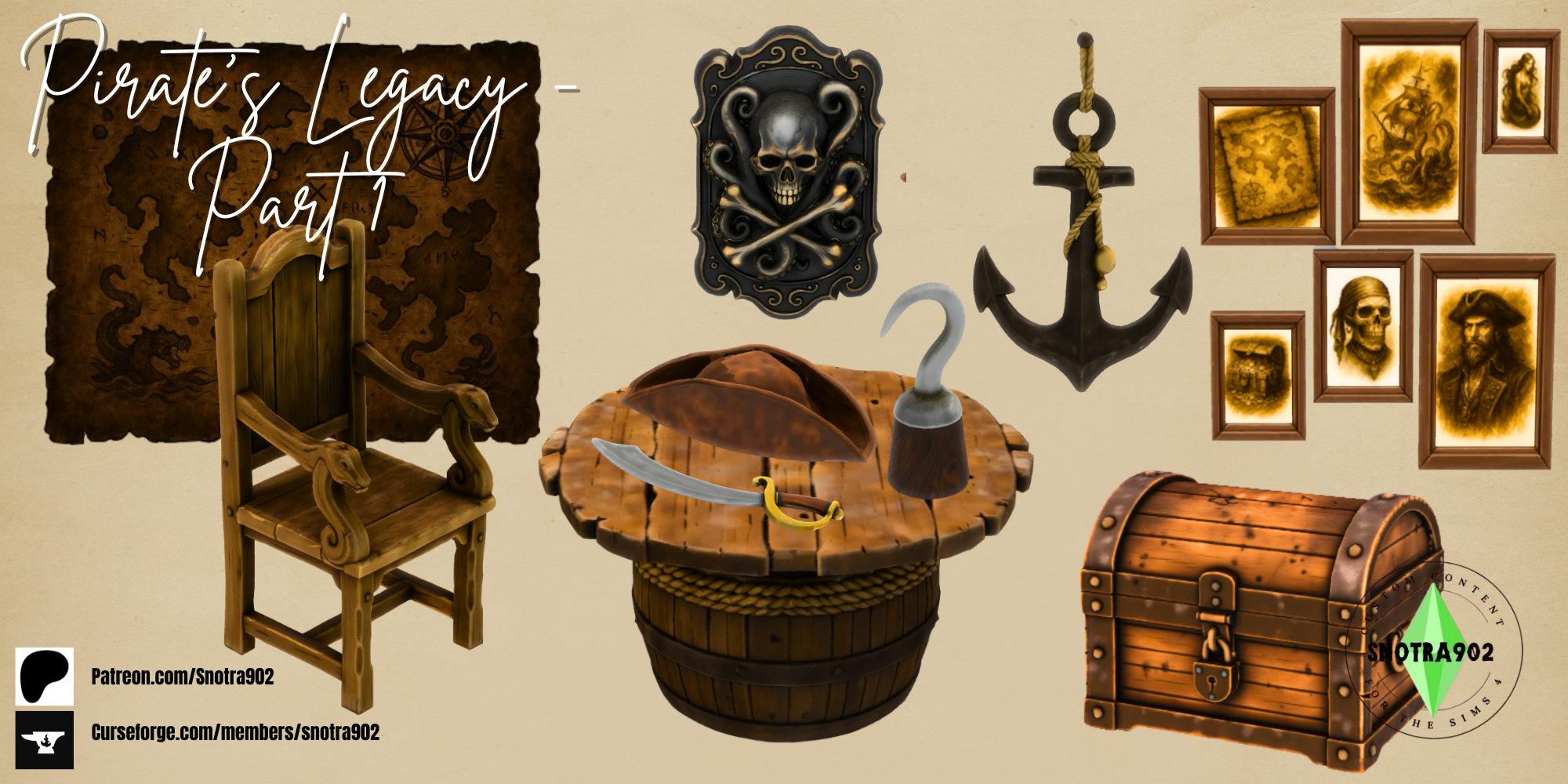 Pirate's Legacy - Part 1 mod for The Sims 4 