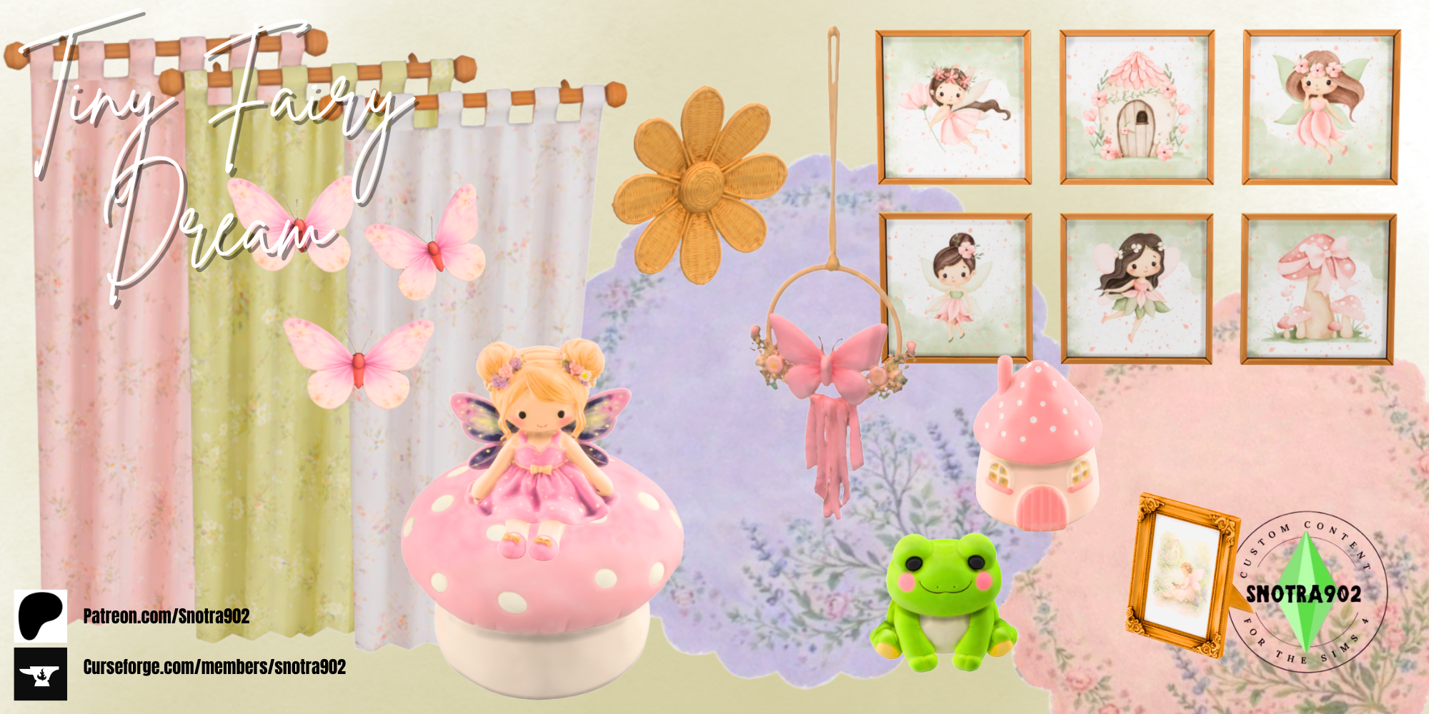 Tiny Fairy Dreams mod for The Sims 4 