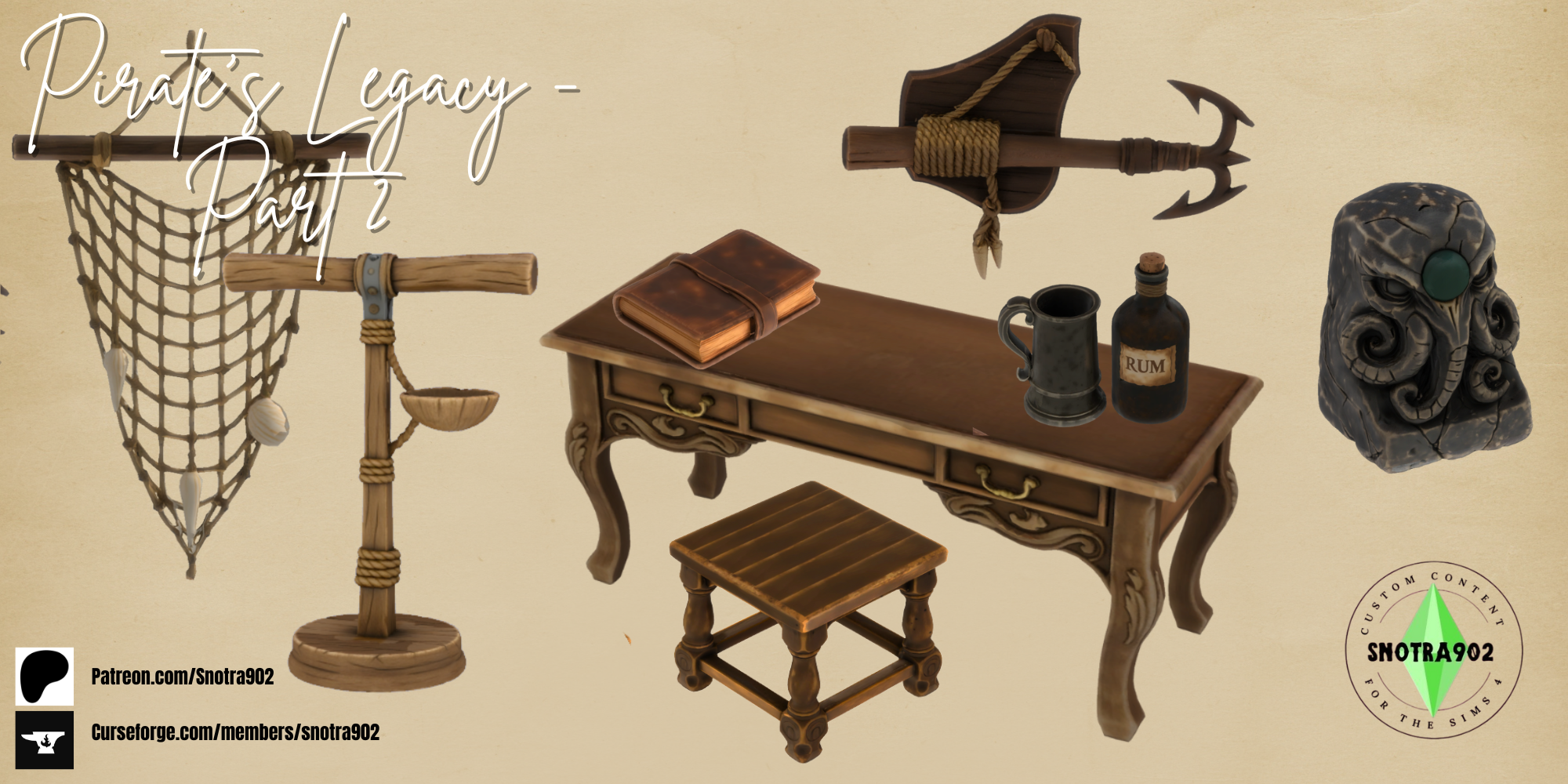 Pirate's Legacy - Part 2  mod for The Sims 4 