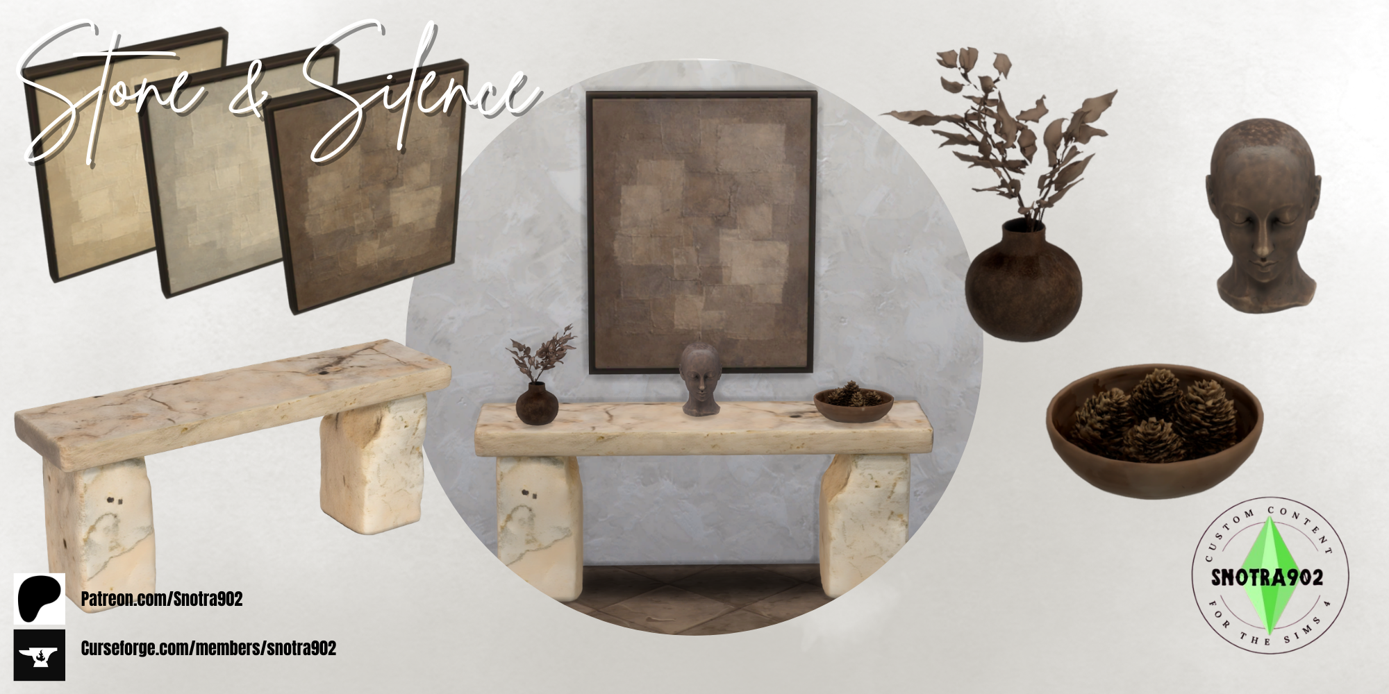 Stone & Silence mod for The Sims 4 
