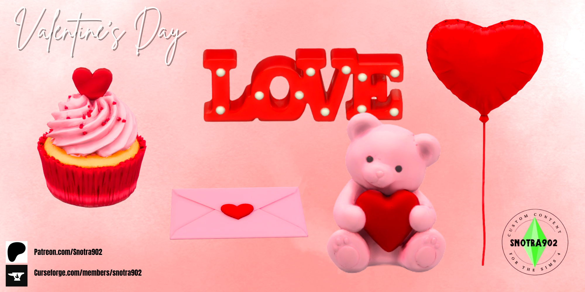 Valentine's Day mod for The Sims 4 