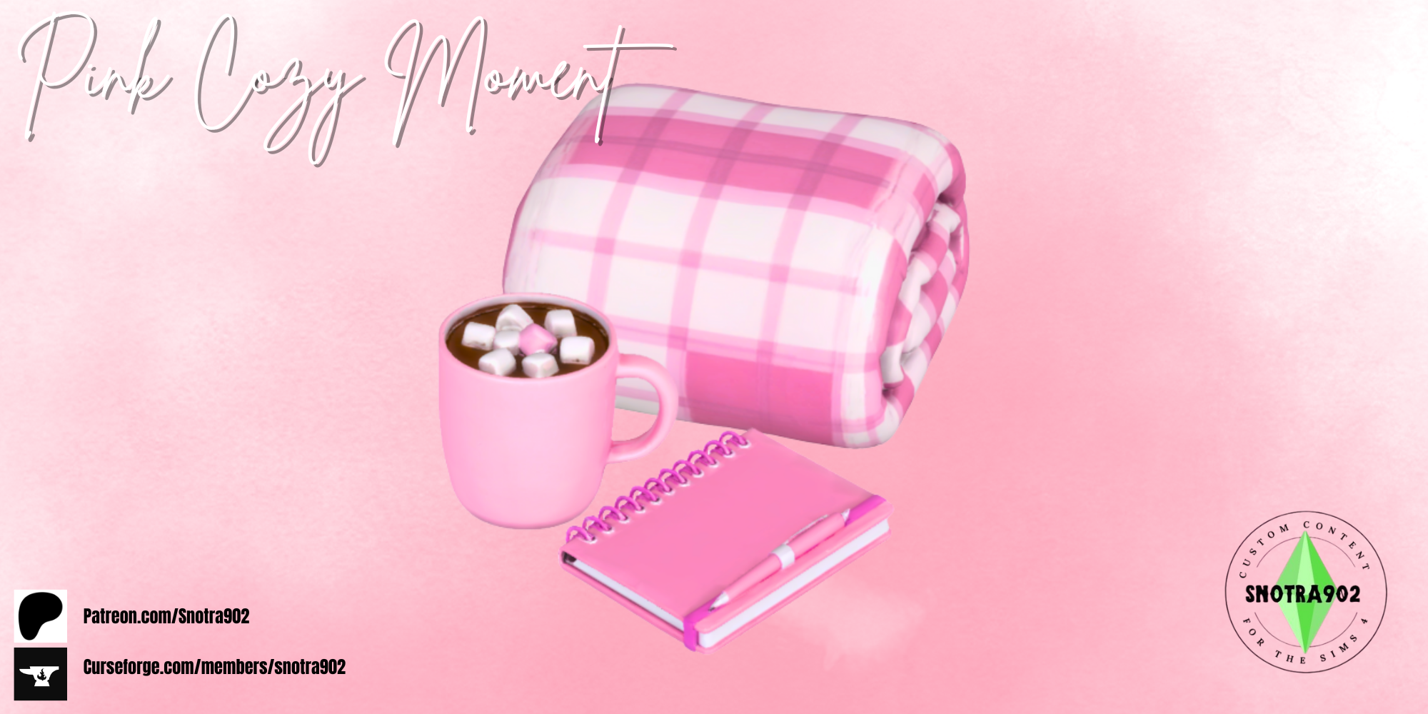 Pink Cozy Moment  mod for The Sims 4 