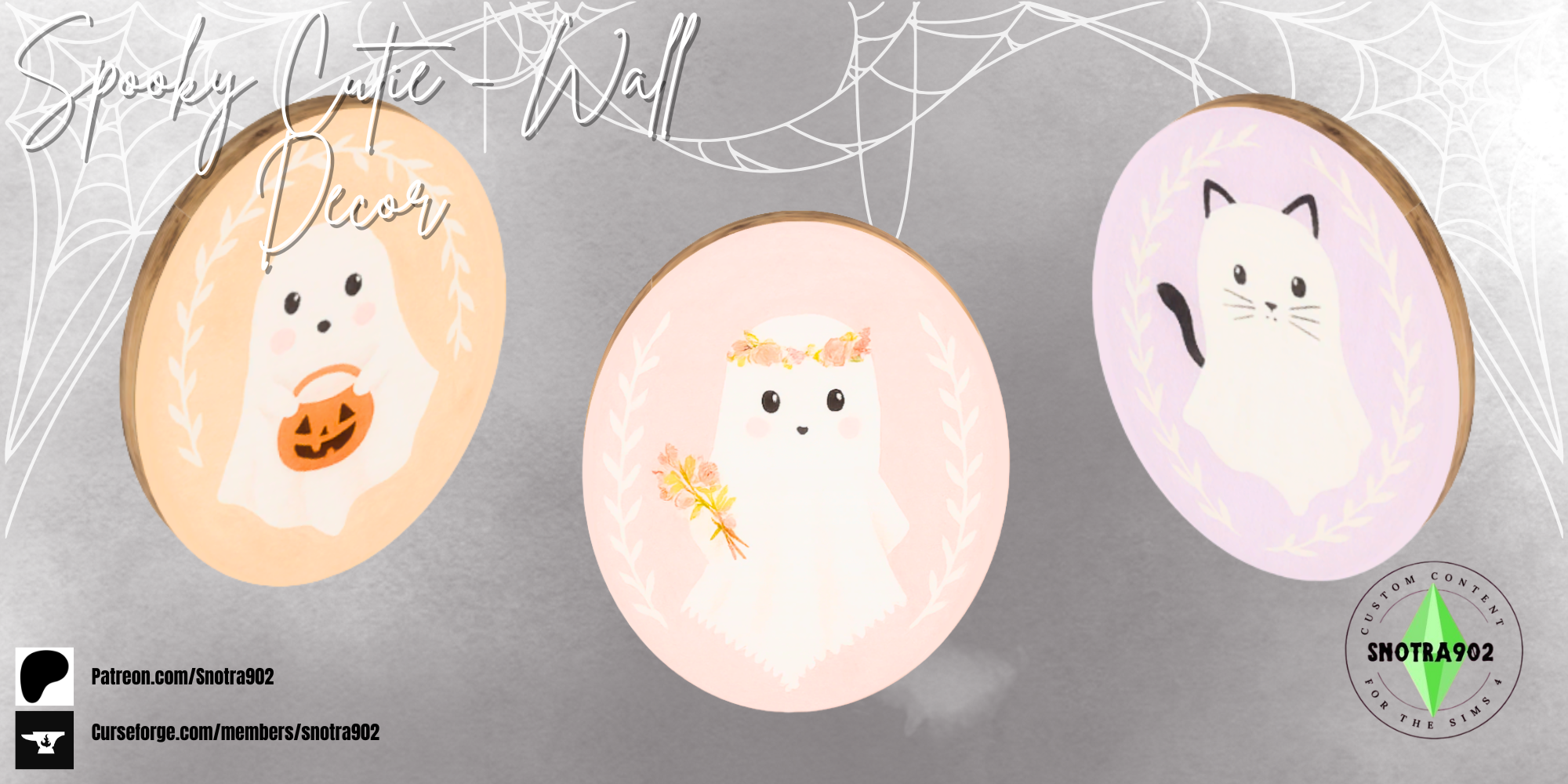 Spooky Cutie Wall Decor mod for The Sims 4 