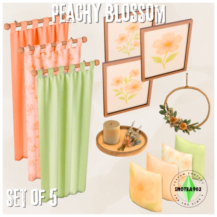 Peachy Blossom mod for The Sims 4 
