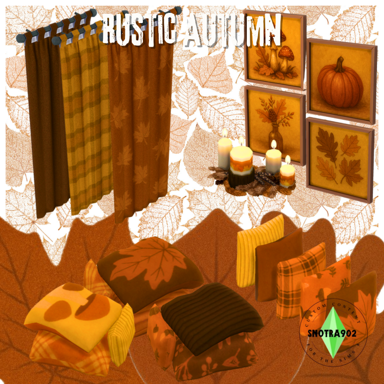 Rustic Autumn mod for The Sims 4 