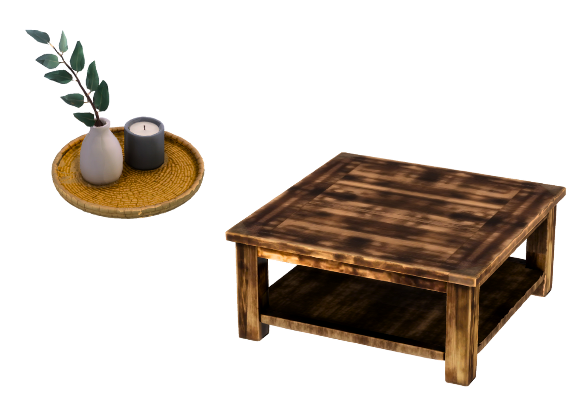 Rustic Coffee Table mod for The Sims 4 
