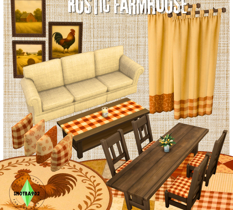 Rustic Farmhouse - The Sims 4