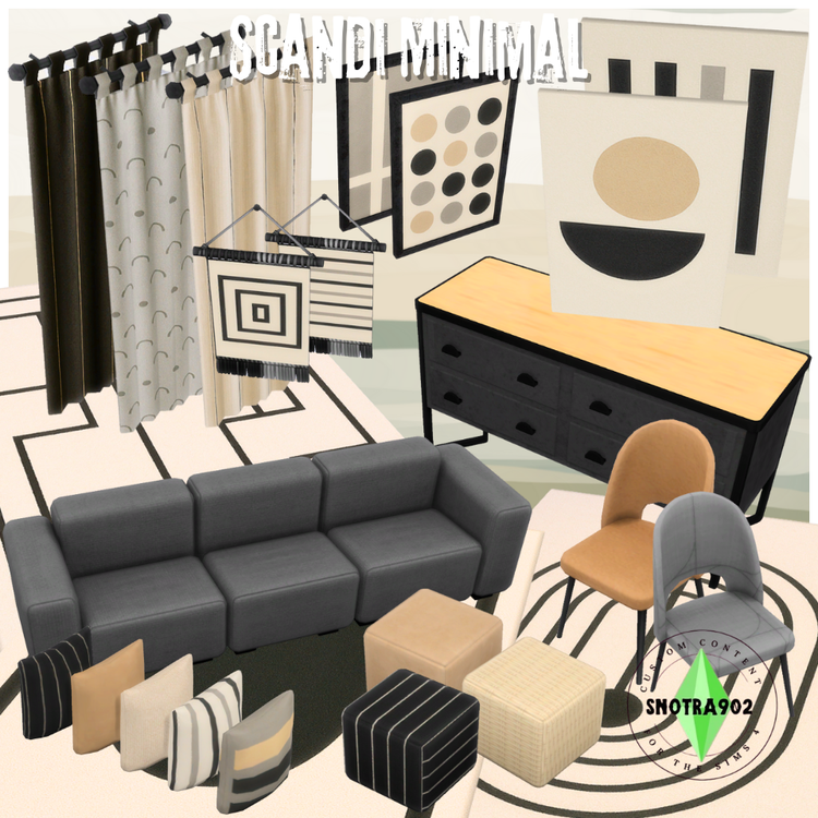 Scandi Minimal mod for The Sims 4 