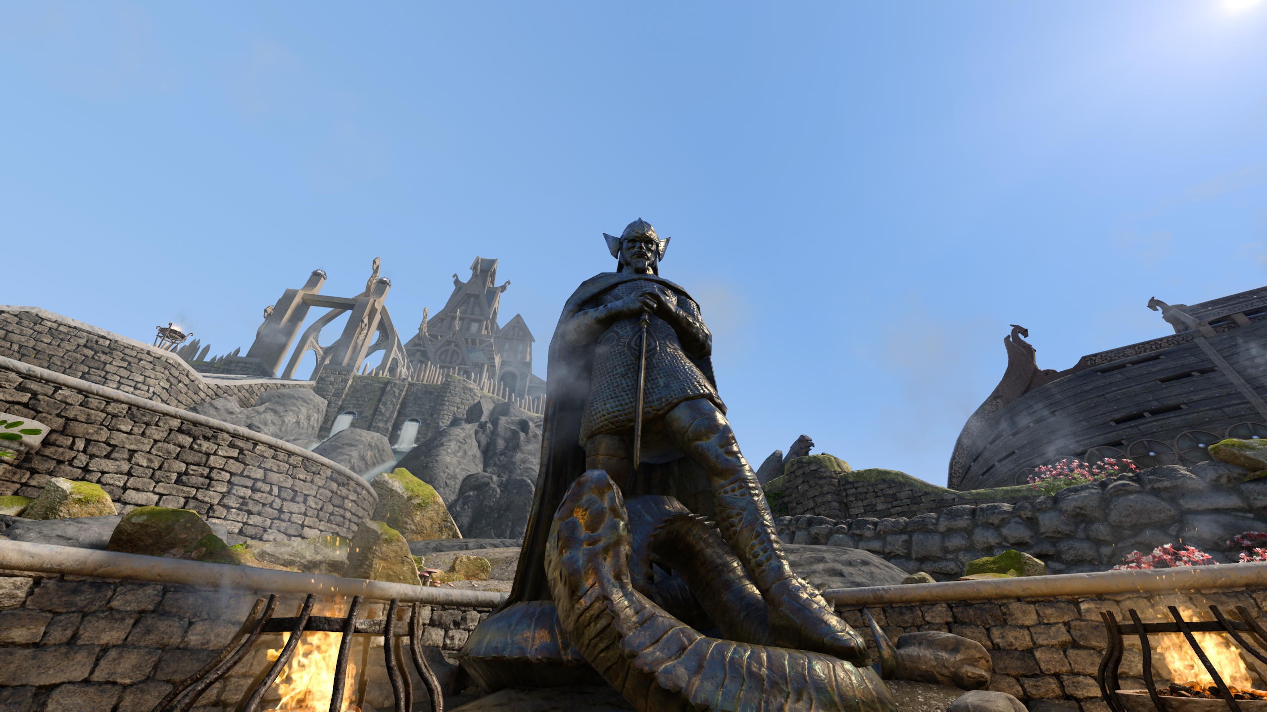 PBR Talos Statue mod for The Elder Scrolls V: Skyrim Special Edition