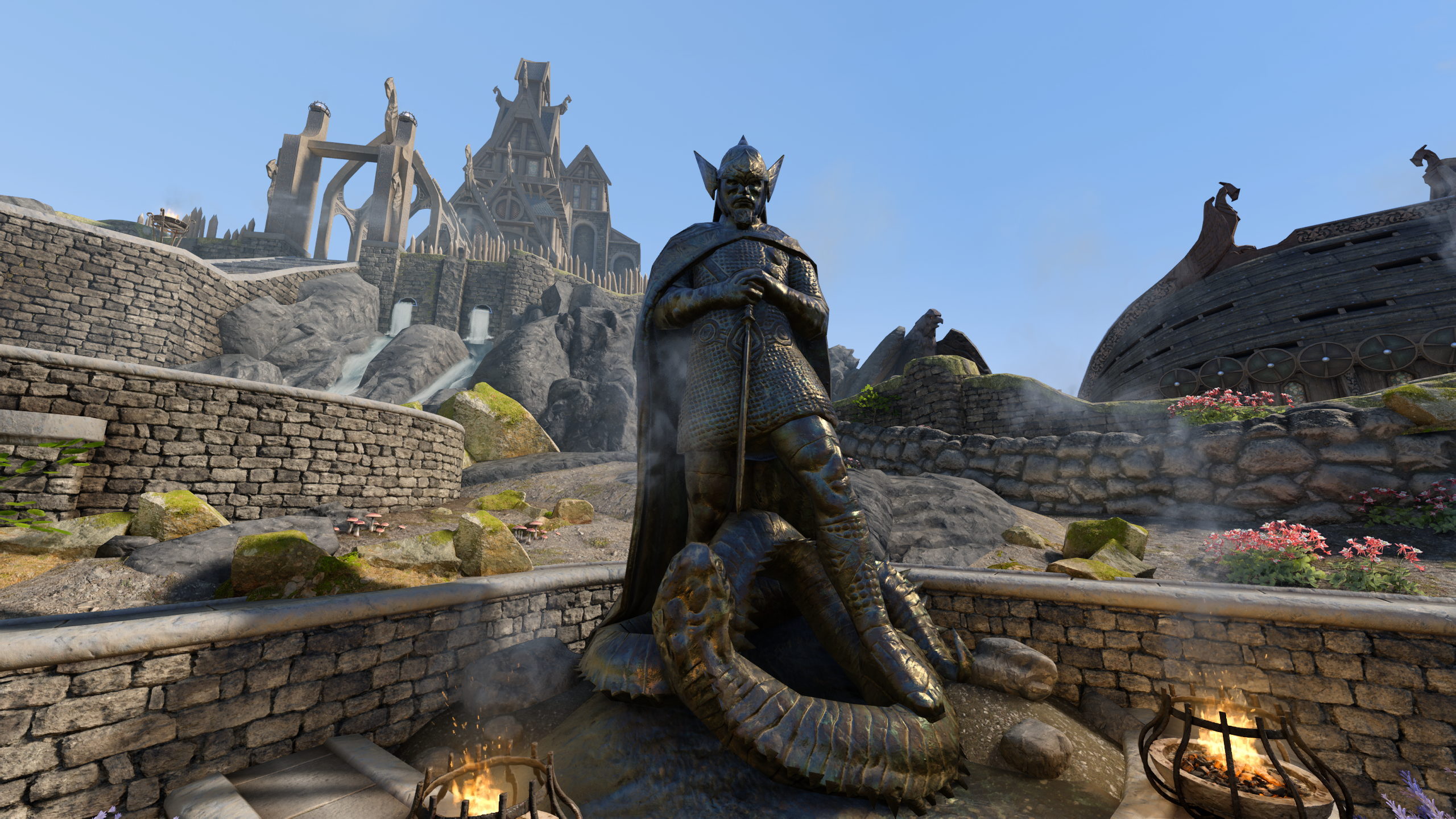 PBR Talos Statue mod for The Elder Scrolls V: Skyrim Special Edition