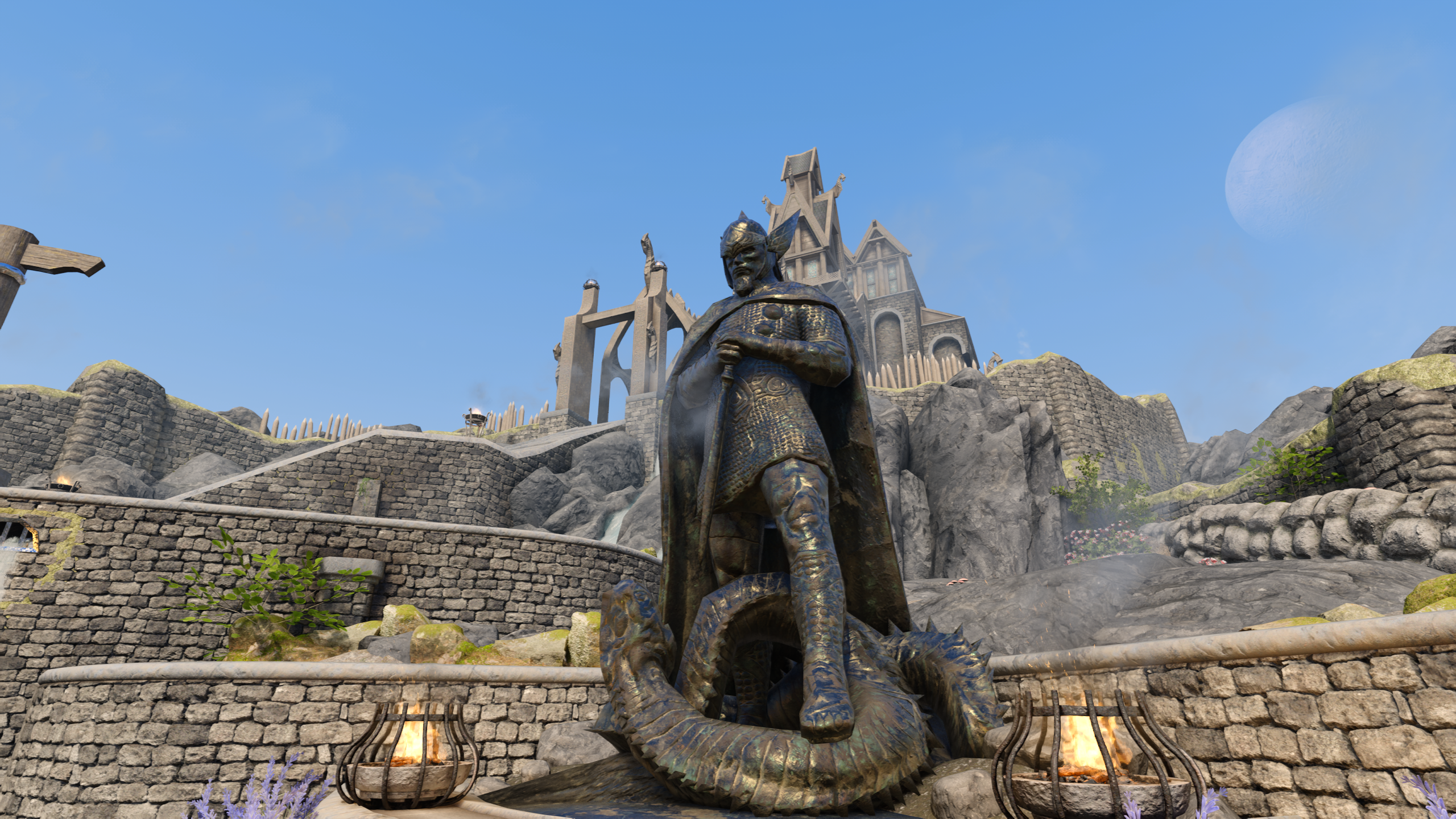 PBR Talos Statue mod for The Elder Scrolls V: Skyrim Special Edition