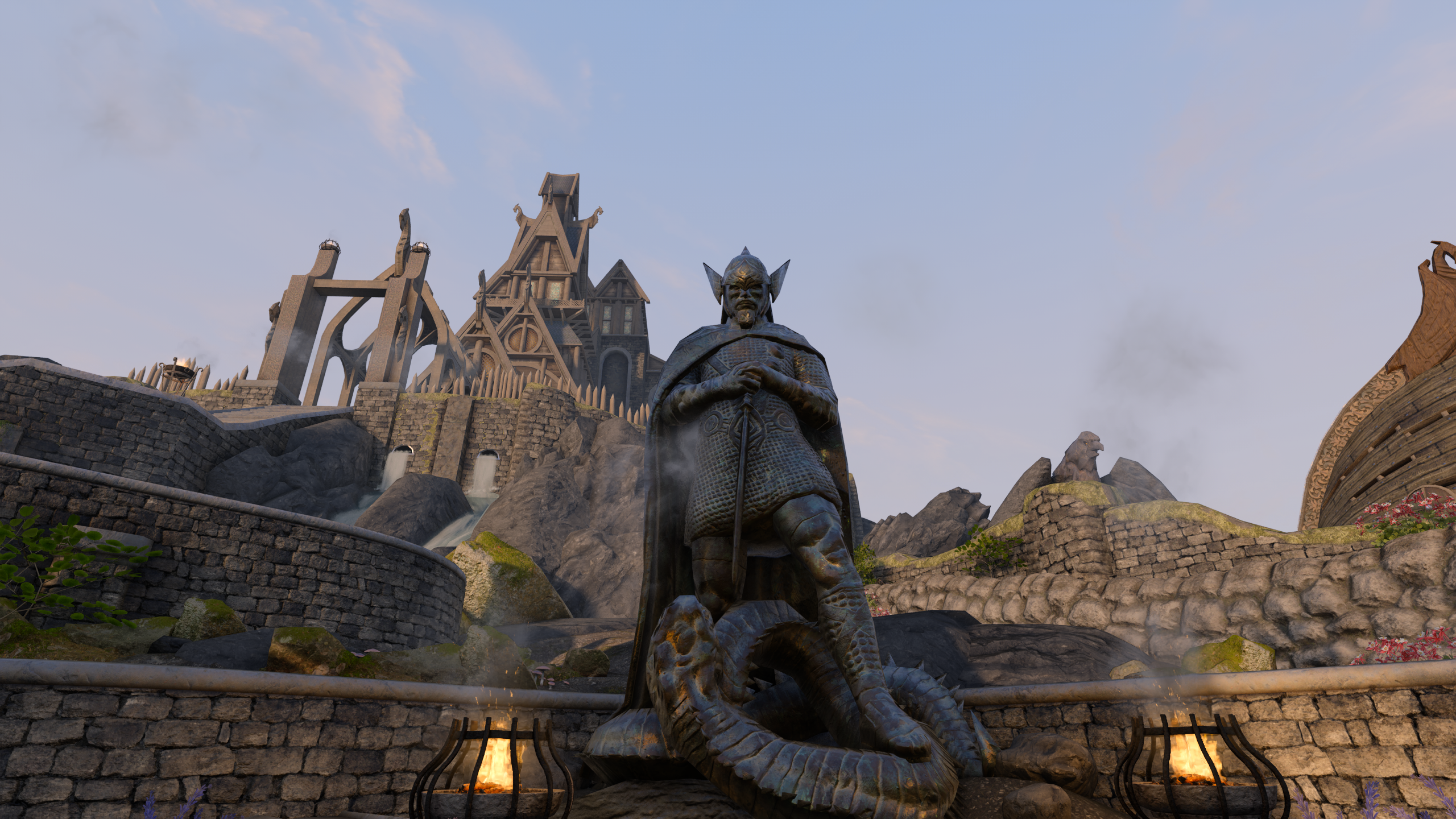 PBR Talos Statue mod for The Elder Scrolls V: Skyrim Special Edition