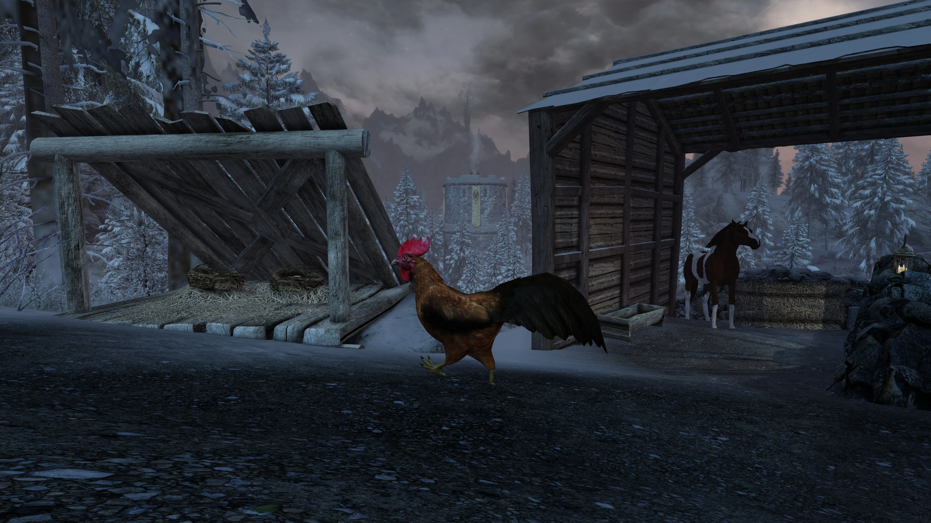 Rooster Distribution AKA Chickens Overrunning Continents Kitchens and Skyrim (C.O.C.K.S.) mod for The Elder Scrolls V: Skyrim Special Edition