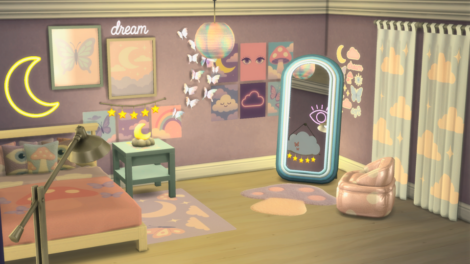 Dreamcore Bedroom mod for The Sims 4 