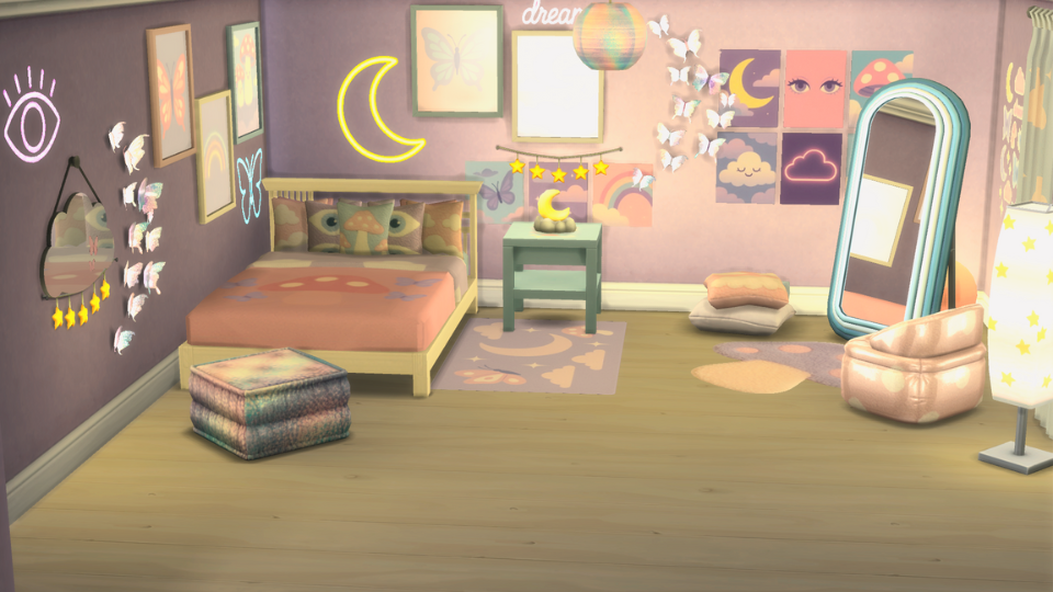Dreamcore Bedroom mod for The Sims 4 