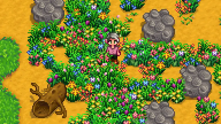 Lumisteria Short Flowery Grass mod for Stardew Valley