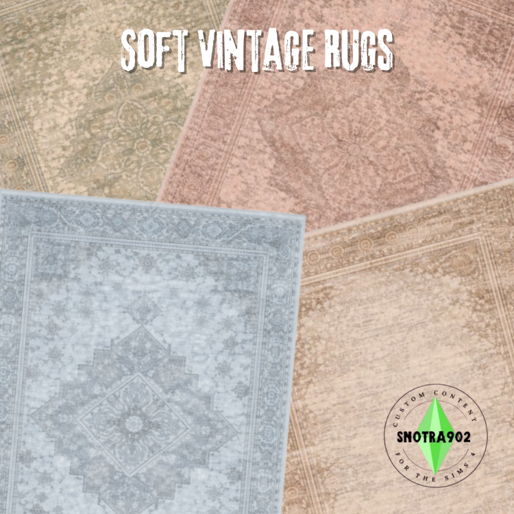 Soft Vintage Rugs mod for The Sims 4 