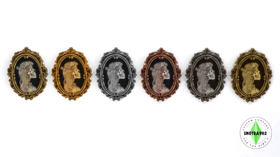 Victorian Skull Frame mod for The Sims 4 