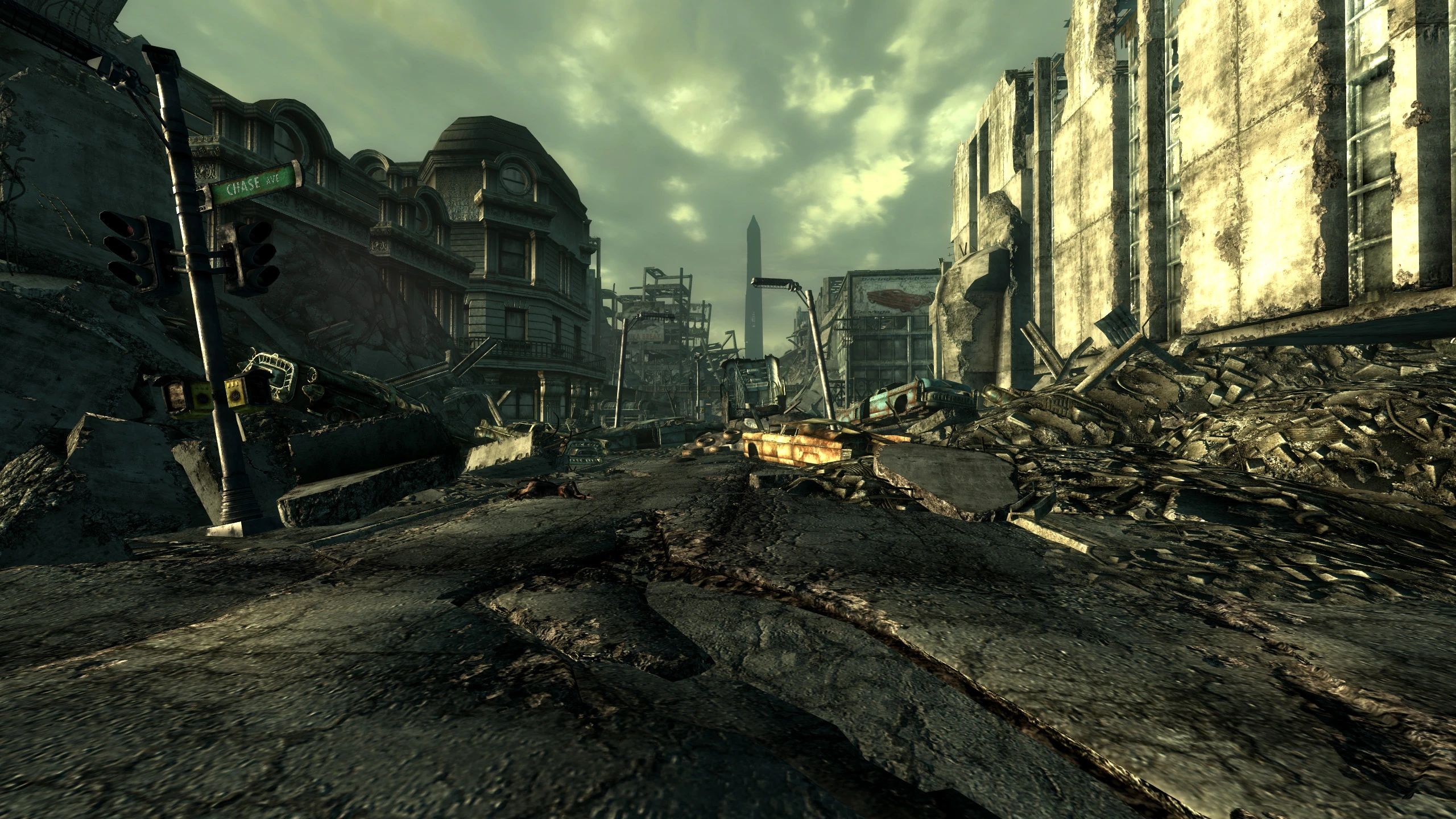 TTW Intro Street Bus and Trailer Ruins mod for Fallout: New Vegas