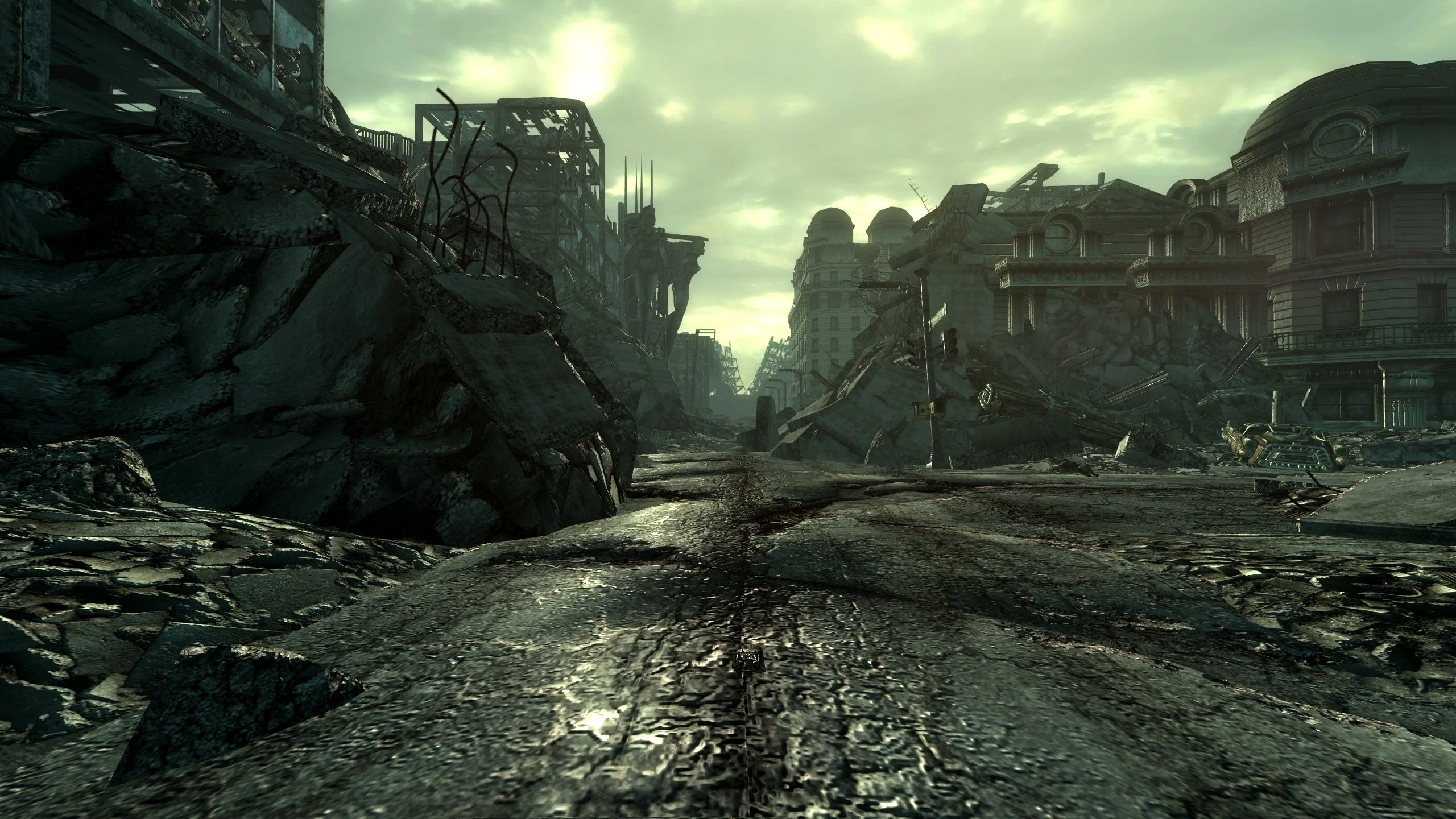 TTW Intro Street Bus and Trailer Ruins mod for Fallout: New Vegas