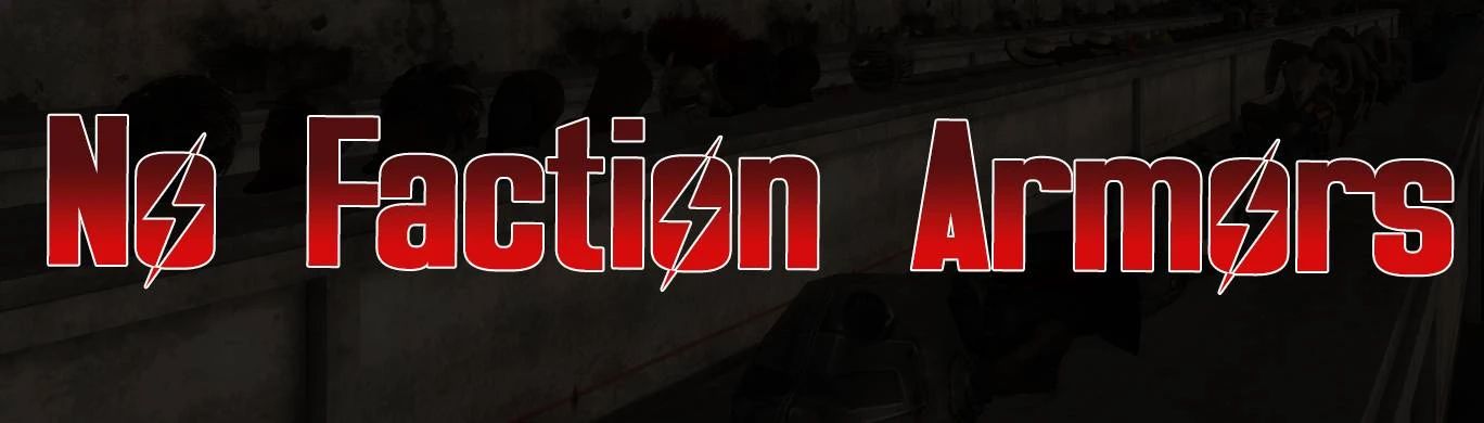 TTW No Faction Armors mod for Fallout: New Vegas