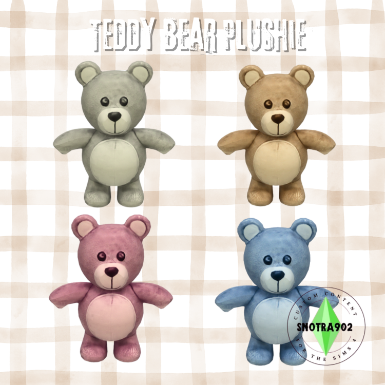 Teddy Bear Plushie mod for The Sims 4 