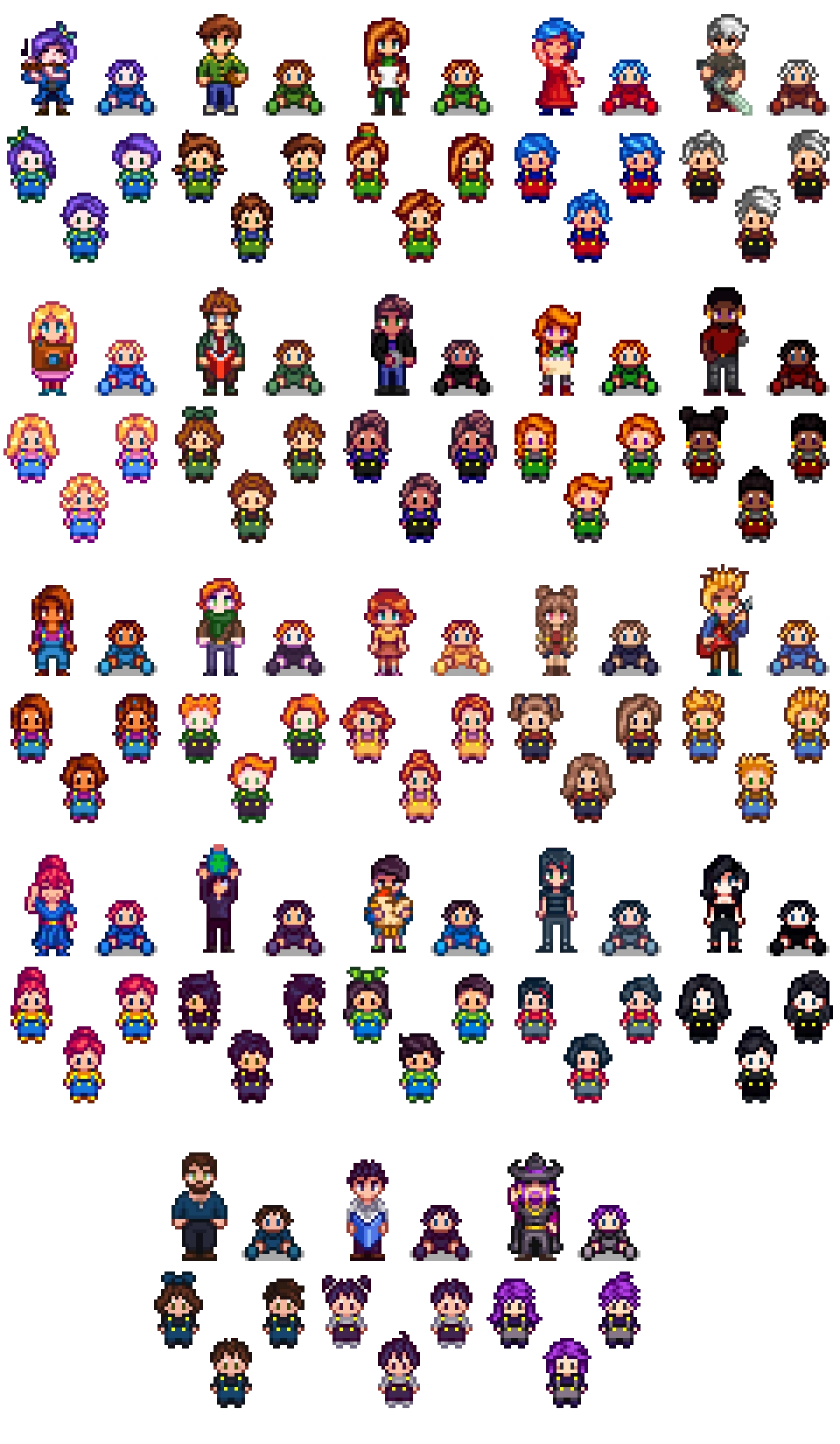 Toddlers Like Parents mod for Stardew Valley
