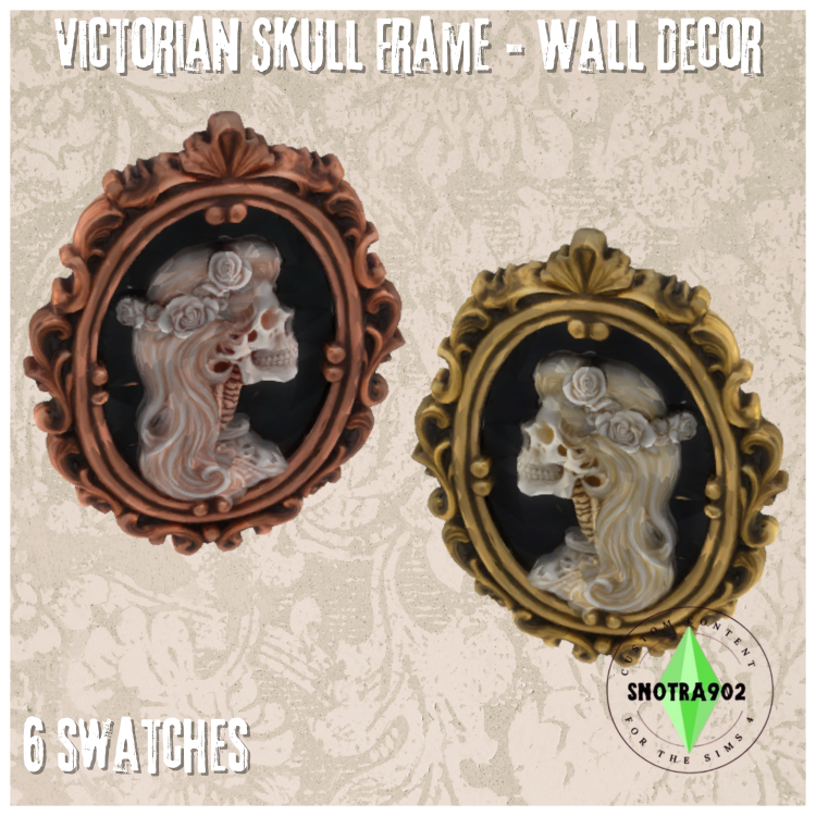 Victorian Skull Frame mod for The Sims 4 