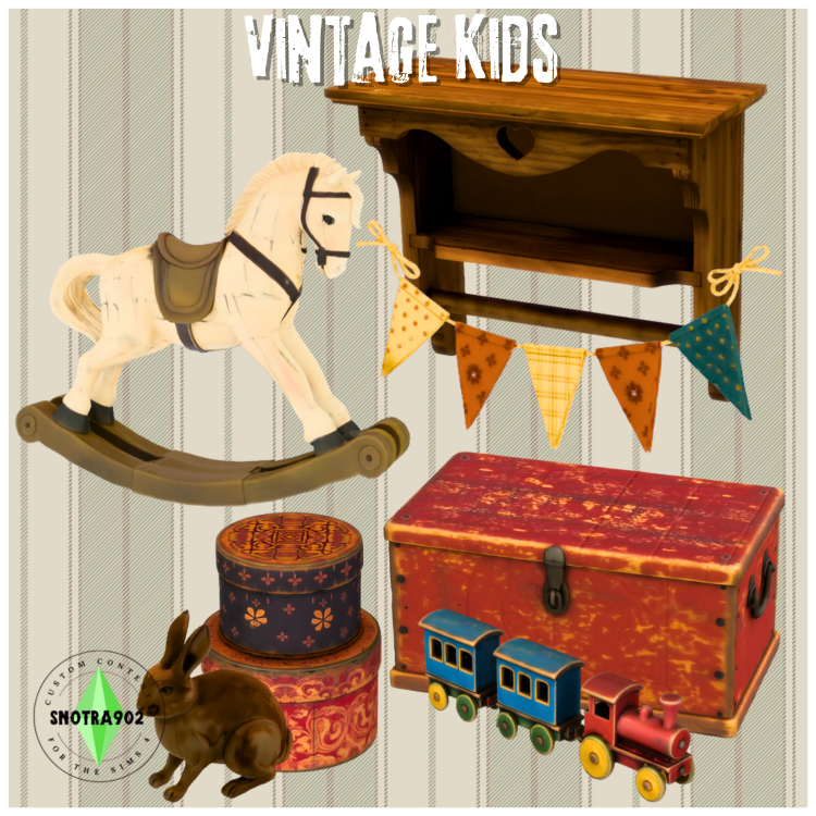 Vintage Kids mod for The Sims 4 