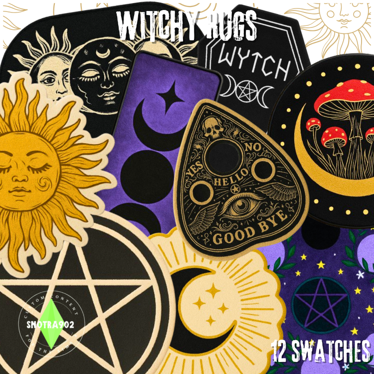 Witchy Rugs mod for The Sims 4 