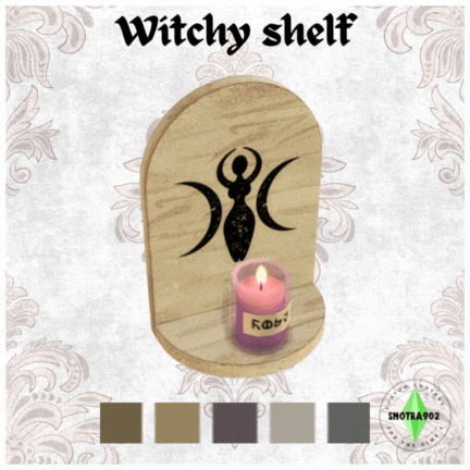 Witchy Shelf mod for The Sims 4 