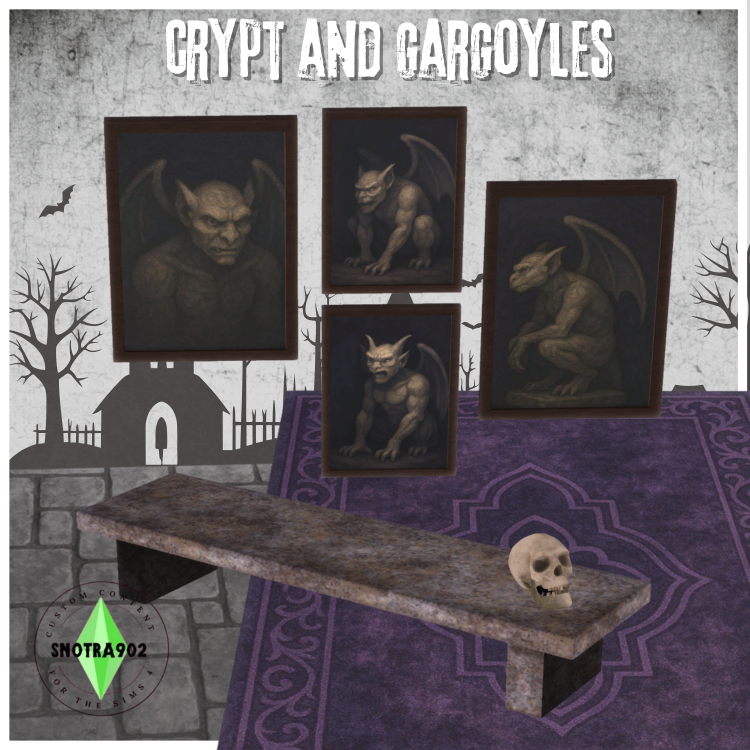 Crypt & Gargoyles mod for The Sims 4 