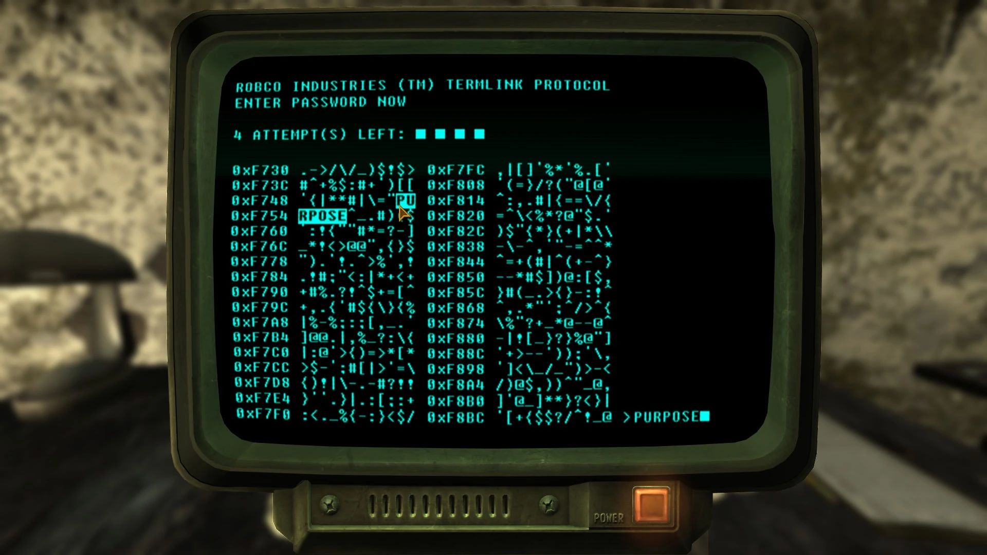 Clean Terminal Screen mod for Fallout: New Vegas