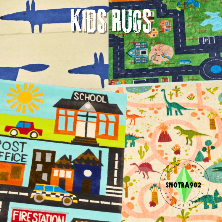 Kids Rugs mod for The Sims 4 
