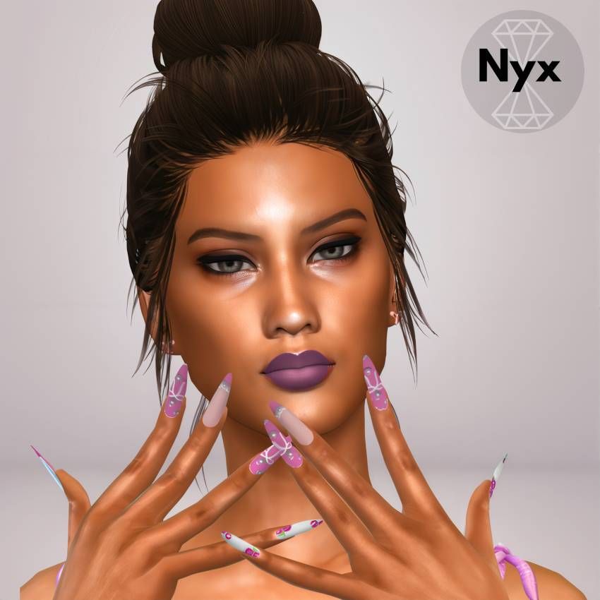 Kawaii nails set 04 mod for The Sims 4 