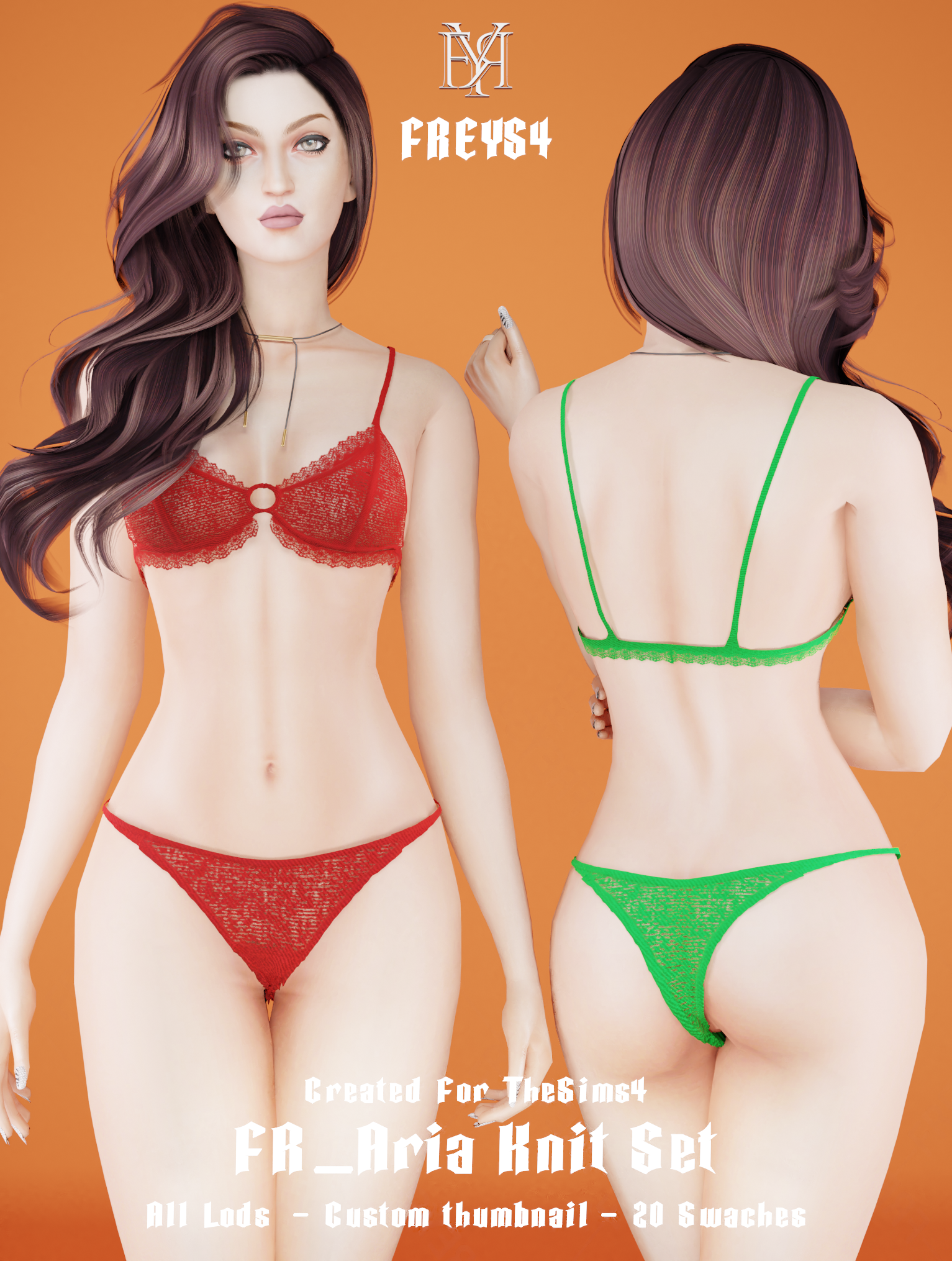 FR_Aria Knit Set mod for The Sims 4 