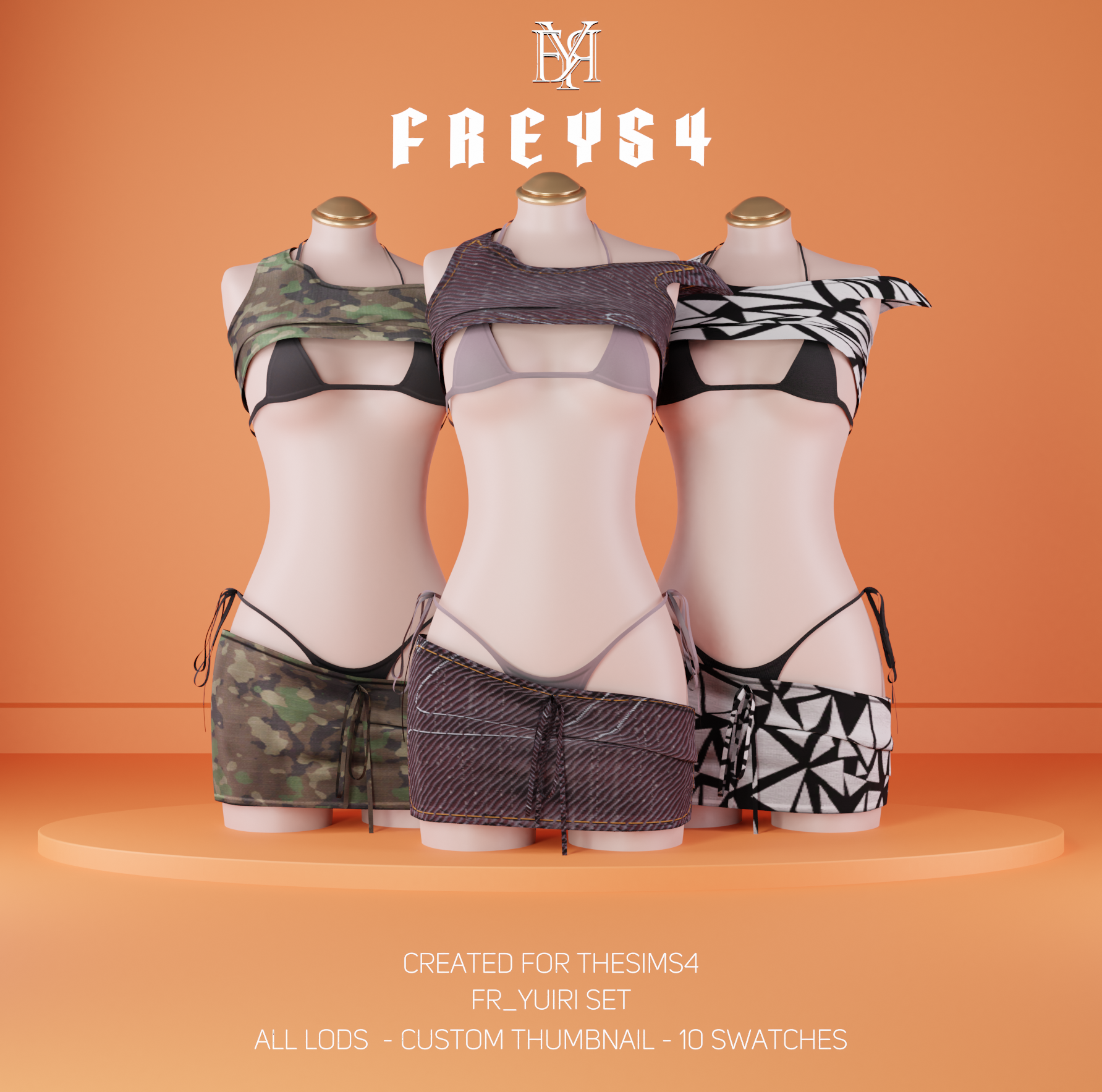 FR_Yuiri Set mod for The Sims 4 